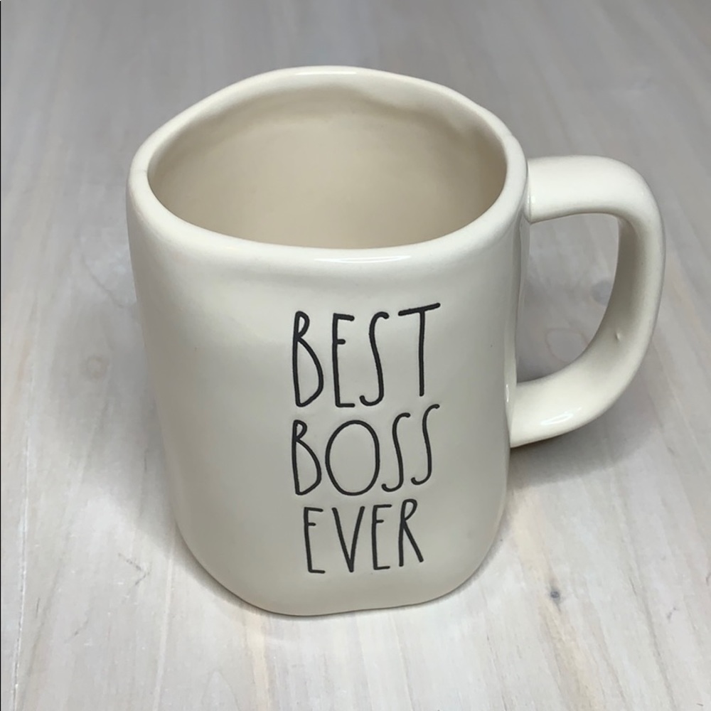 ⭐️NEW RAE DUNN “BEST BOSS EVER” COFFEE MUG TEA CUP